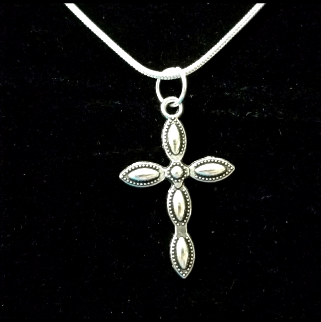Artisan Cross 20" \ .925 Sterling Silver Necklace